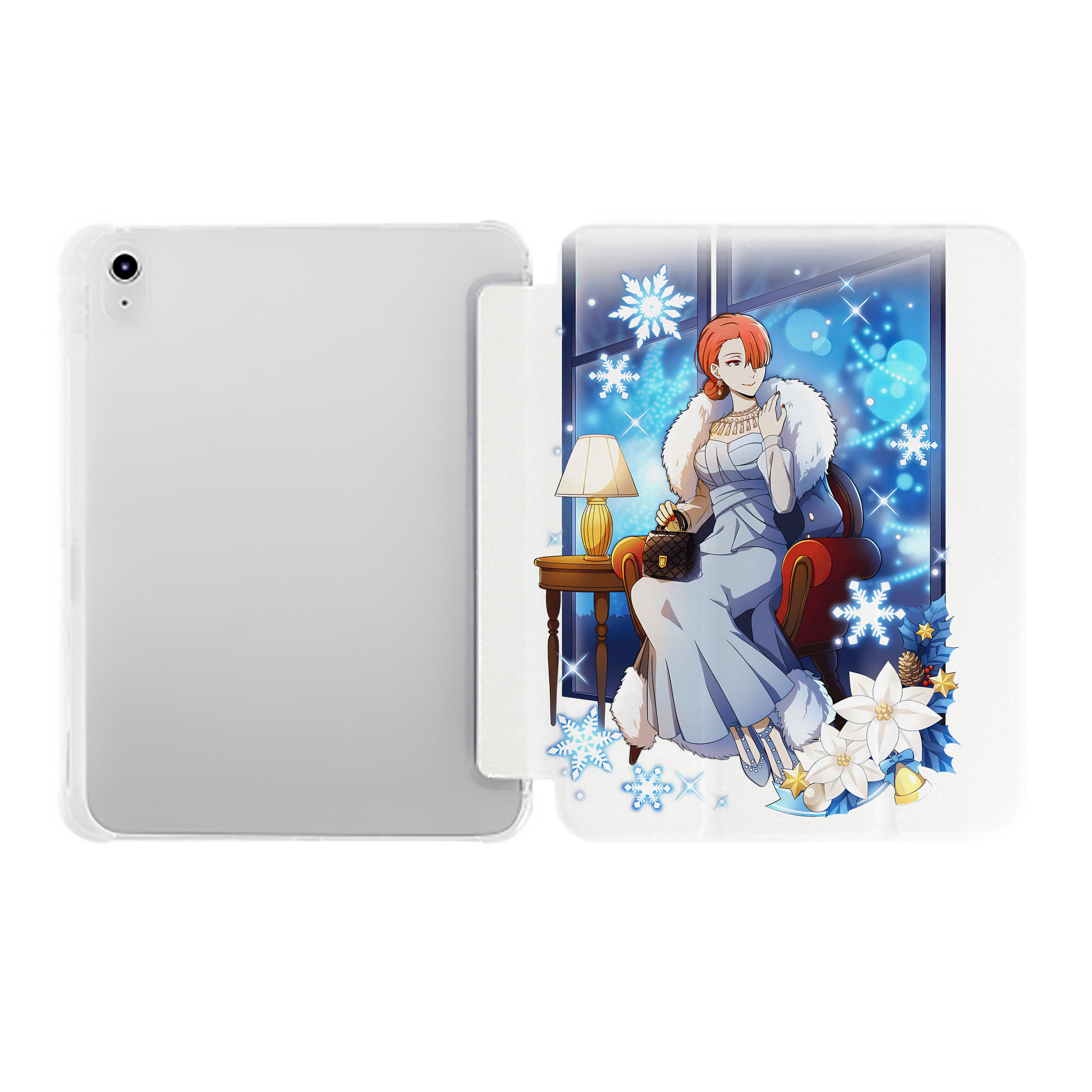 （画像用） 文豪ストレイドッグス Bungo Stray Dogs IPad ケース ペン収納付き 三つ折りスタンド PUレザー×シリコン 対応機種9.5/10.5/10.9インチ